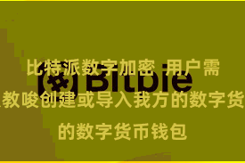 比特派数字加密 用户需要按照教唆创建或导入我方的数字货币钱包