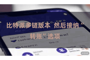 比特派多链版本  然后接纳“转账”选项