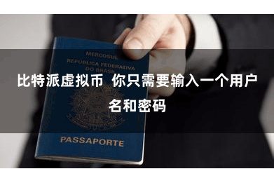 比特派虚拟币  你只需要输入一个用户名和密码